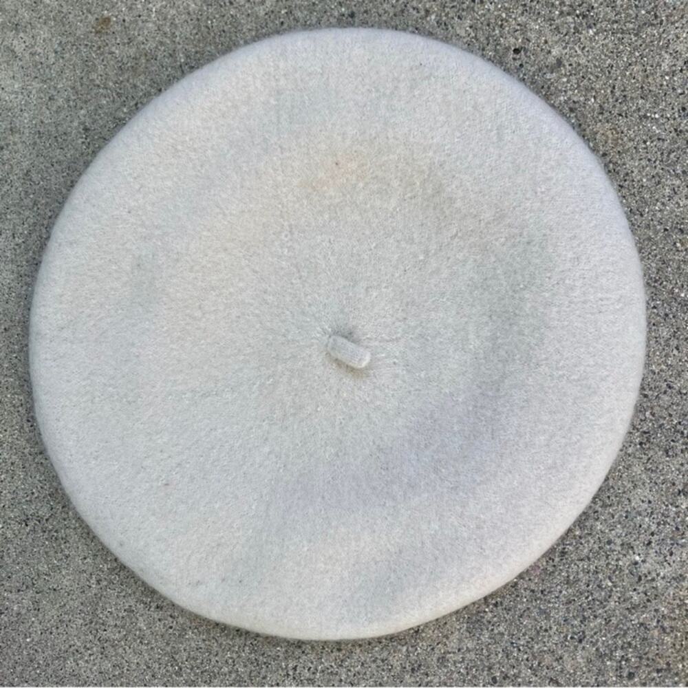 Urban Outfitters Ivory Felt Beret, One Size